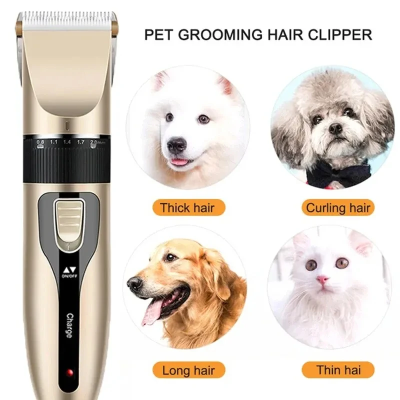 Portable Pet Hair Remover Chipper Grooming Electric Waterproof Shaver Multi-Functional Cat Dog Hair Trimmer