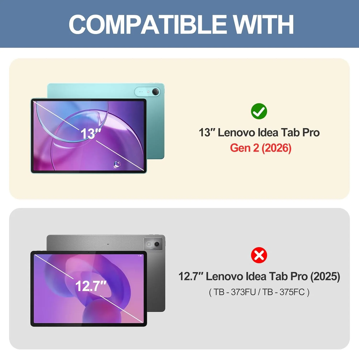 Screen Protector for Lenovo Idea Tab Pro Gen 2 (13 Inch) 2026 HD Clear 9H Durable Bubble Free Anti-Scratch Tablet Tempered Glass