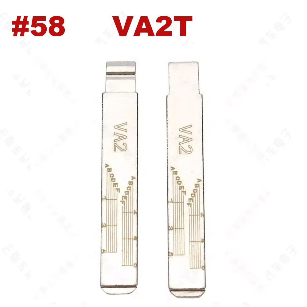 5pcs VA2 Engraved HAA Flip Remote Car Blank Key For Peugeot 307 408 Citroen C5 C-Triomphe C-Quatre #58 VA2T Key Blade