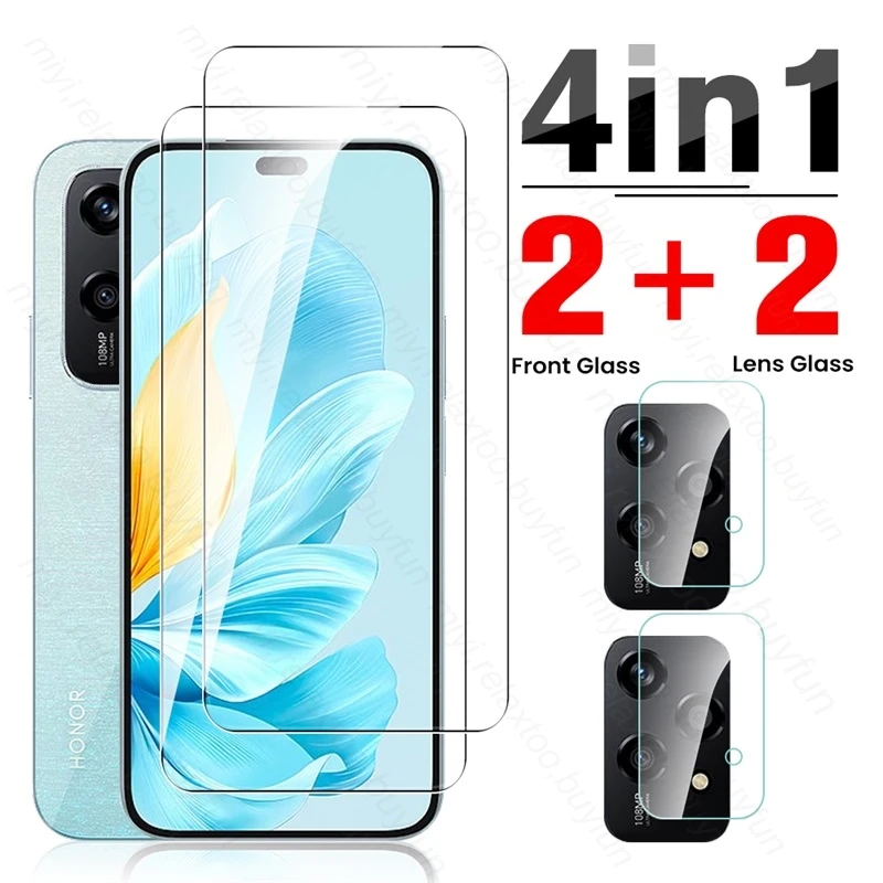 4 In 1 Protective Glass Case For Honor 200 Lite 5G Camera Lens Screen Protector On Honar Honer 200Lite 200 Light 5G LLY-NX1 6.7