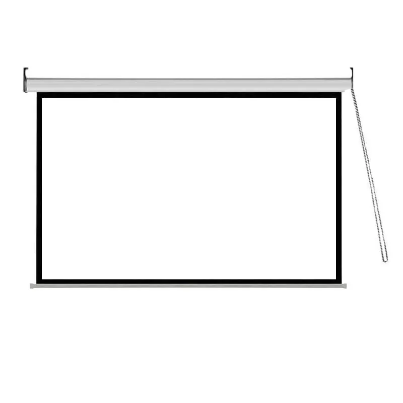 Thinyou handheld projection screen 60 72 84 100inch 16:9 white plastic white fiberglass gray fiberglass wall mounted