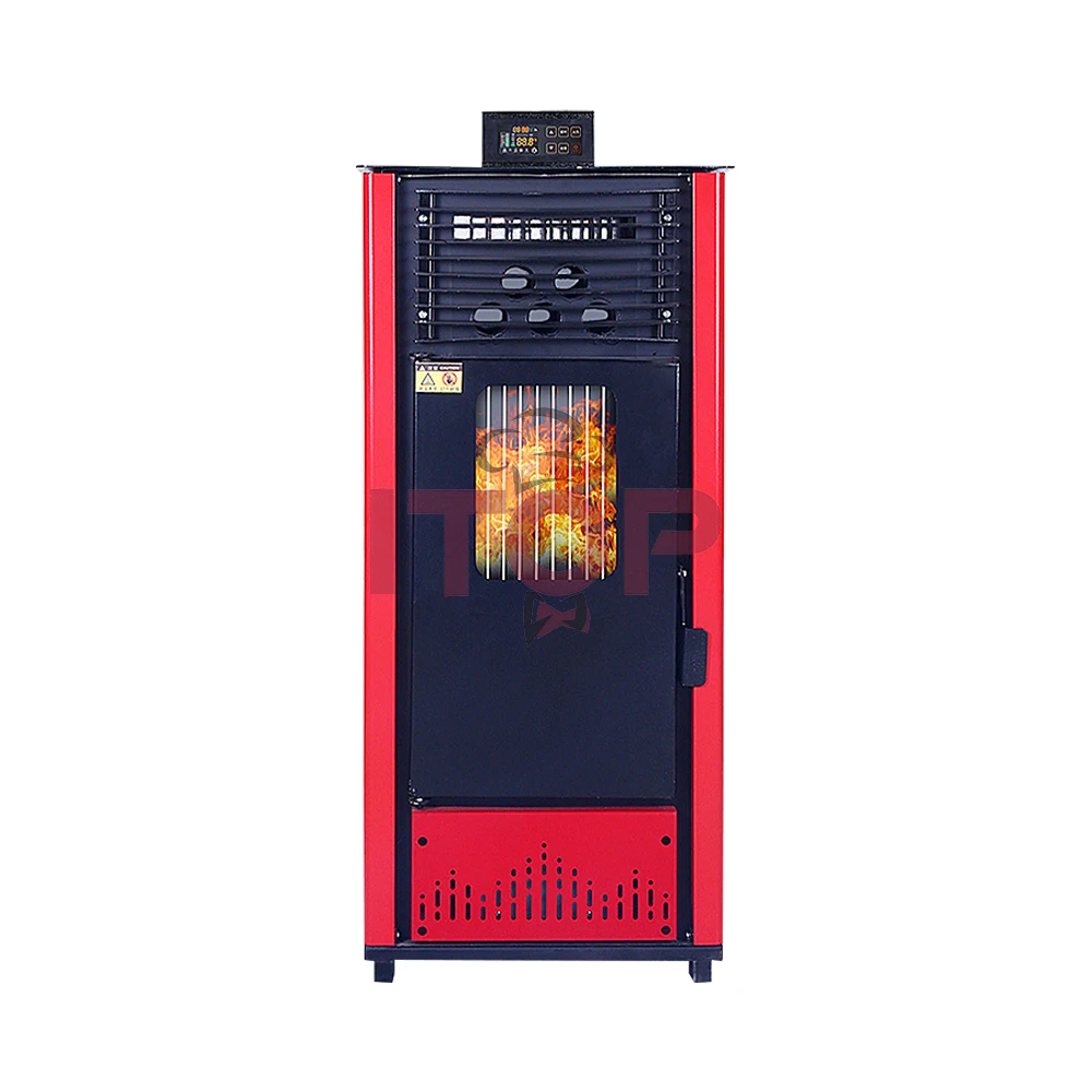 Estufa de leña personalizada de 130W, estufa de leña pequeña y estufas de pellets, chimenea de leña