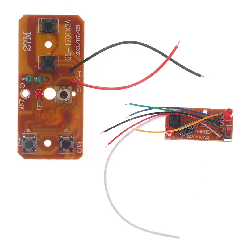 4CH RC Remote Control 27MHz Circuit PCB Transmitter + Receiver Board High Quality RC Car Remote Control Toys Parts
