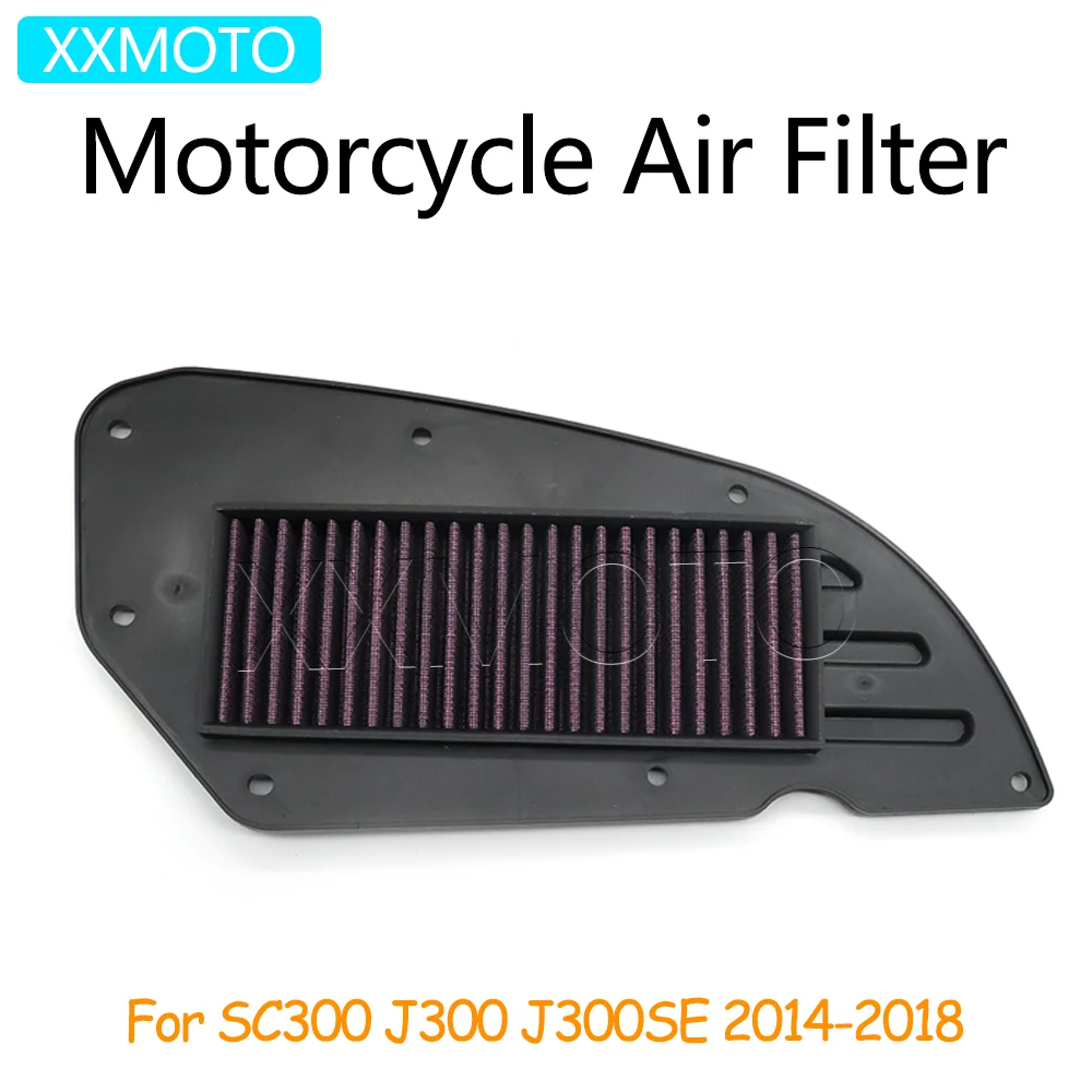 

For Kawasaki SC300 J300 J300SE SC 300 J 300 SE 300SE 2014 2015 2016 2017 2018 Motorcycle High Flow Air Filter Intake Cleaner