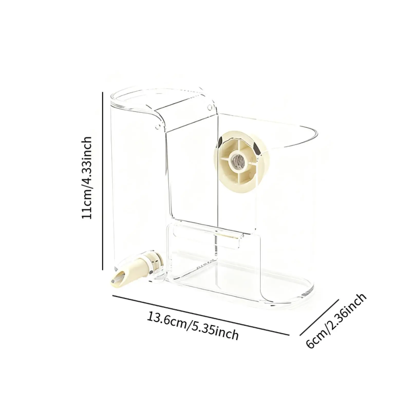 وحدة تغذية قفص الطيور، وحدة تغذية سقي الطيور الأوتوماتيكية لبطبق الكوكاتيل