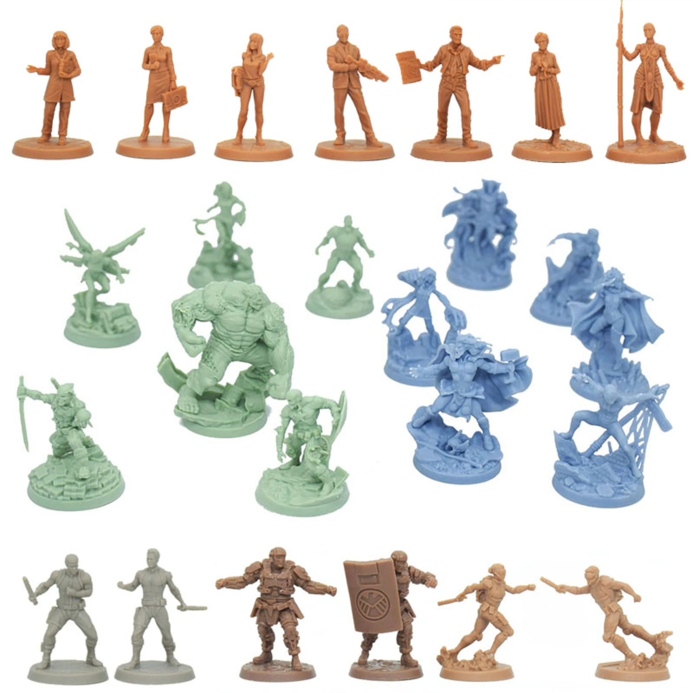 لعبة لوحة TRPG منمنمات Zombicide الخارقة، شخصيات نموذج سطح المكتب