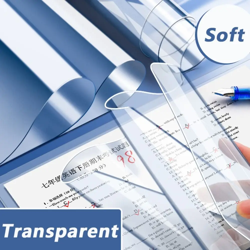 متعددة الأغراض PP مكتب عمل حصيرة شفافة A2/A3/A4/A5/16K الكتابة دعم مجلس مقاوم للماء دفتر الكتابة مكتب المدرسة