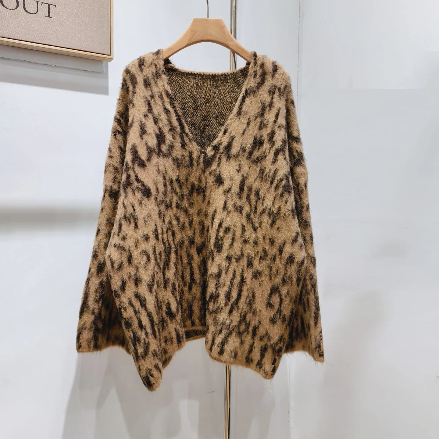 

2025 Autumn Fashion Causal Pullover Print Long Sleeve Knitted Sweater Tops For Women Fashion Casual Base Pullover Pull Femme