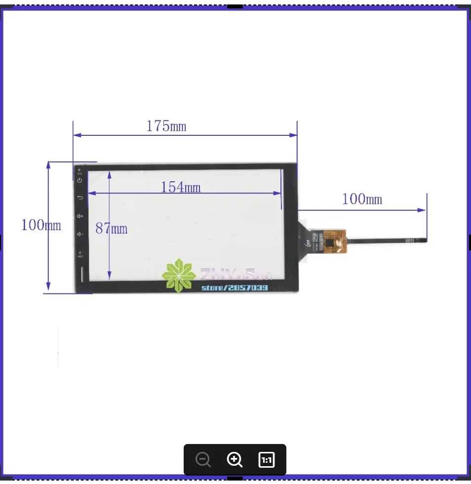 NEW 7inch For AHR-7580 Car Ridio 175mm*100mm TouchSensor FreeShipping 175*100