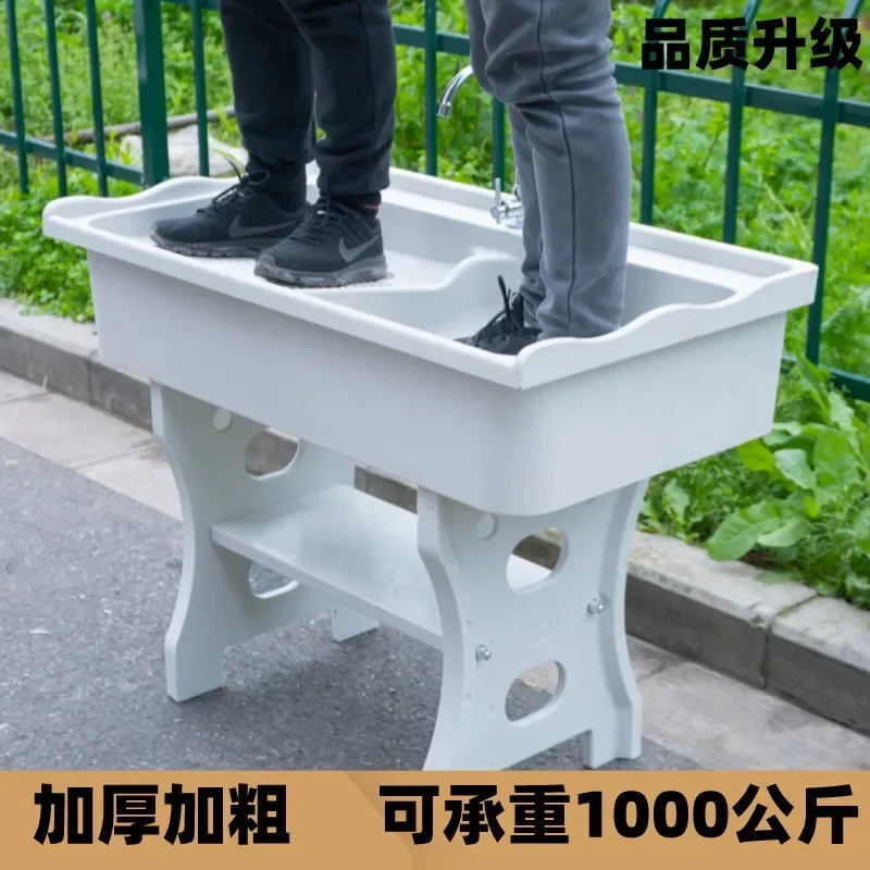 Quartz stone laundry pool Balcony Household with washboard Outdoor courtyard laundry basin Marble integrated laundry sink