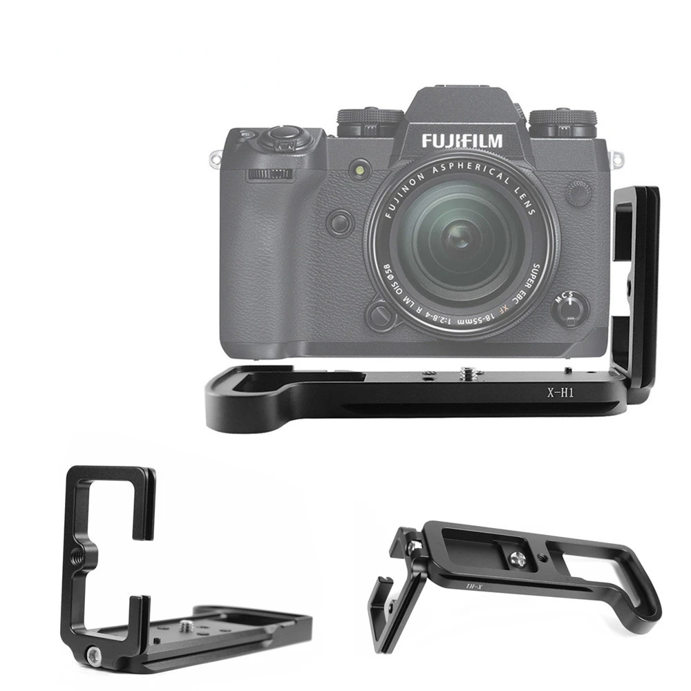 Быстросъемный L-образный кронштейн держатель ручной захват для цифровой камеры Fuji Fujifilm X-H1 XH1 для головки штатива Benro Arca Swiss