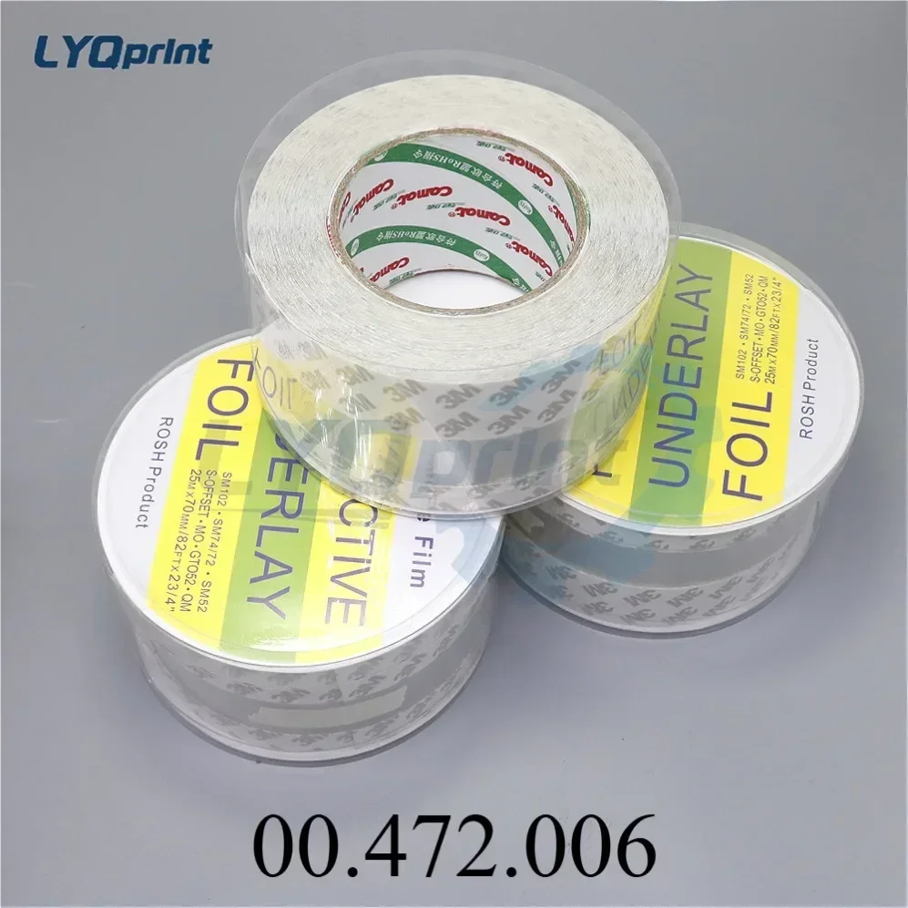 Stability Effective Best Quality 00.472.006 SM102 SM74 SM72 SM52 Protective Underlay Plastic 25Mx70MM For Heidelberg