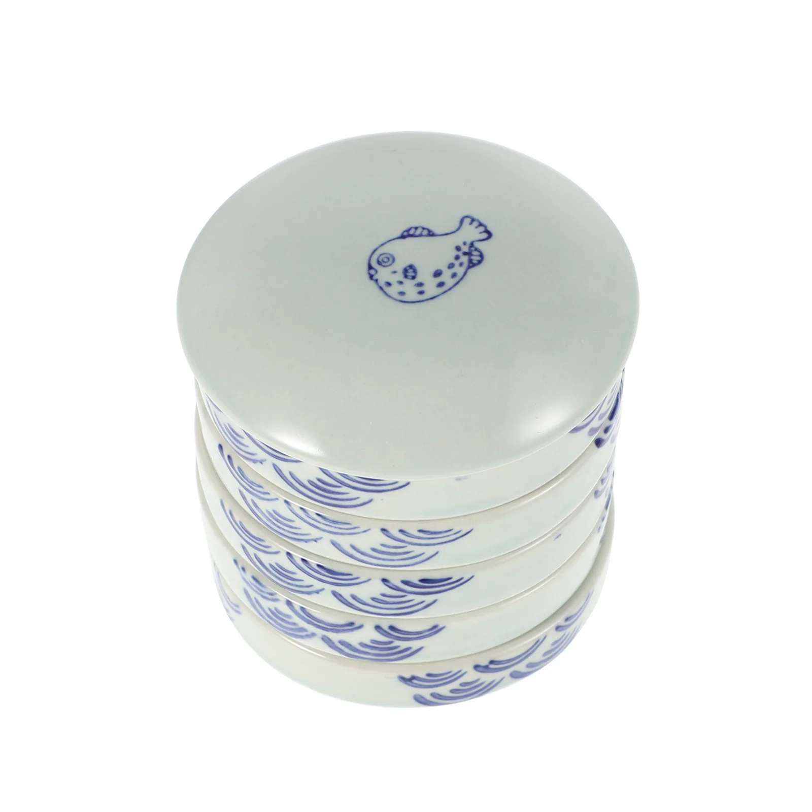 

Five Layer Ceramic Paint Palette Stackable Ink Mixing Trays Lid Included for Watercolor Chinese Calligraphy Painting