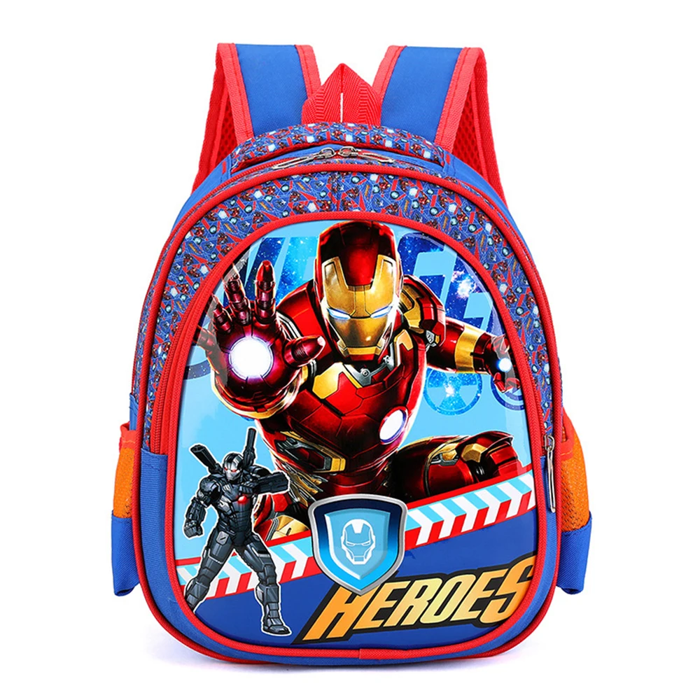 Spiderman Backpacks Super Heroes Student School Bag Frozen Elsa Cartoon Stereo Kindergarten Backpack Children\'s Travel Bag Gift