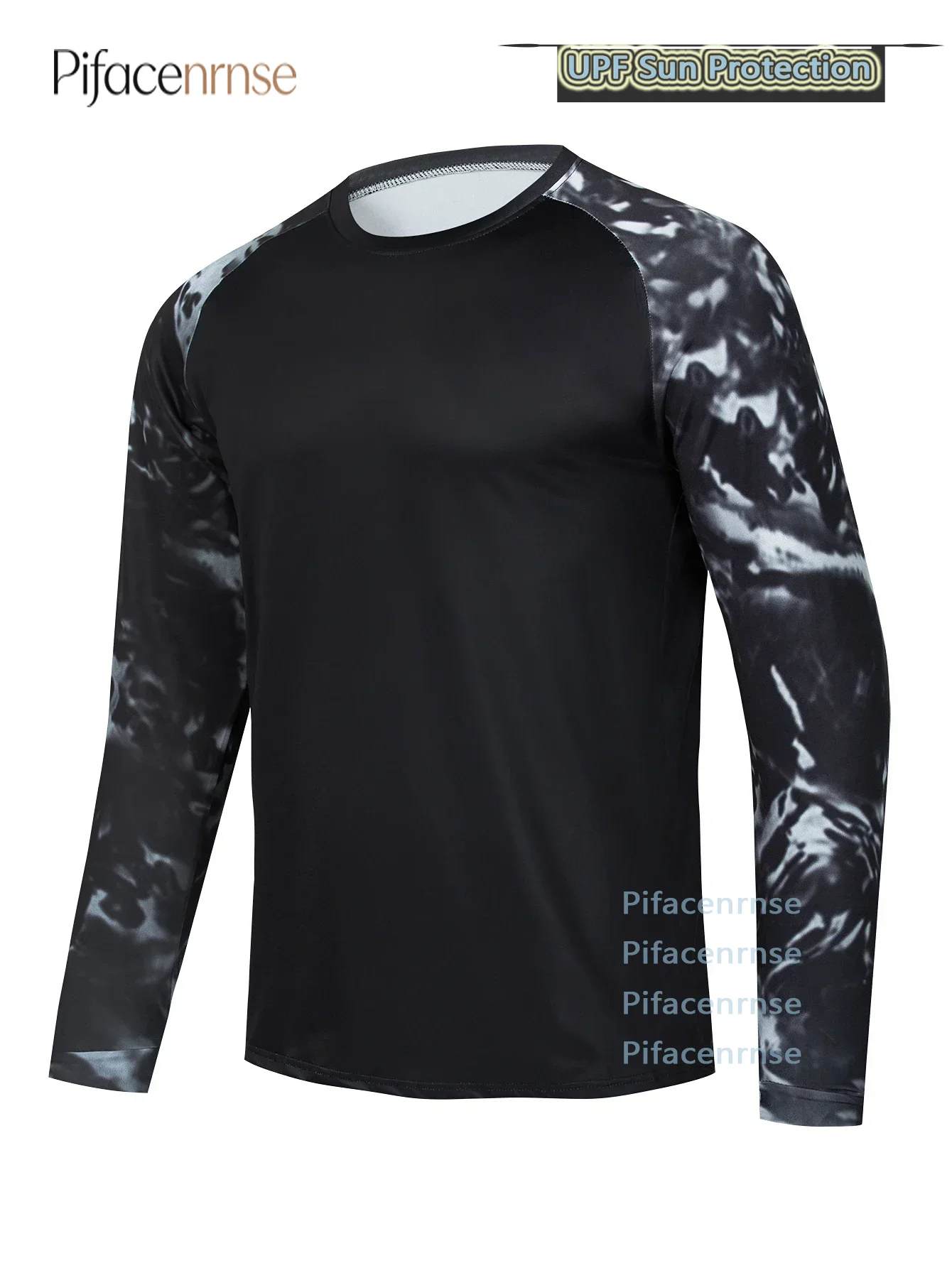 HUK Men's UPF 50+ Long Sleeve Hooded Fishing Shirt UV Protection Breathable Sweatshirt with Mask Fishing Apparel
