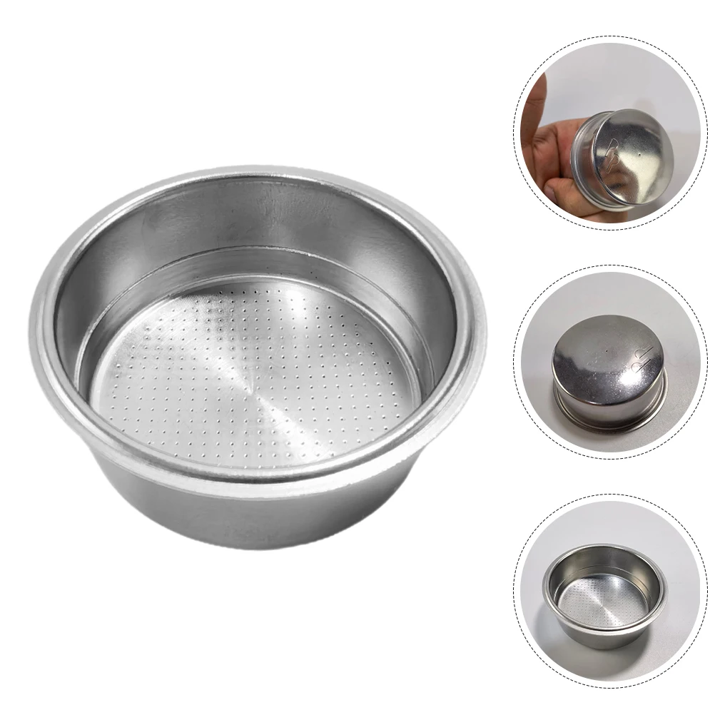 

Espresso Filter Cup Metal Coffee Filtering Cup Multi-Holes Fine Mesh Reusable for Coffee Maker Machine Accessory