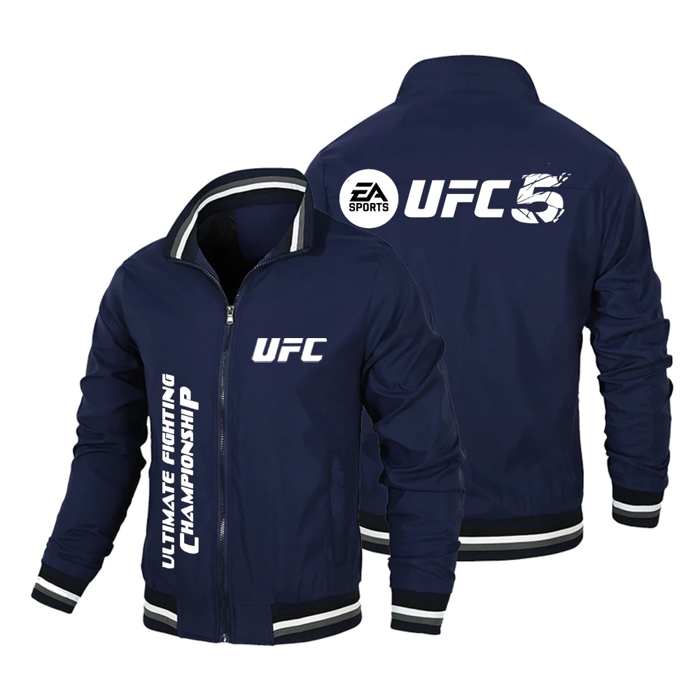 جديد UFC القتال الحدث جاكيت زيبرا ملابس رياضية في الهواء الطلق سيارة سترة UFC الرجال سترة الرجال جيب عادية الربيع والخريف