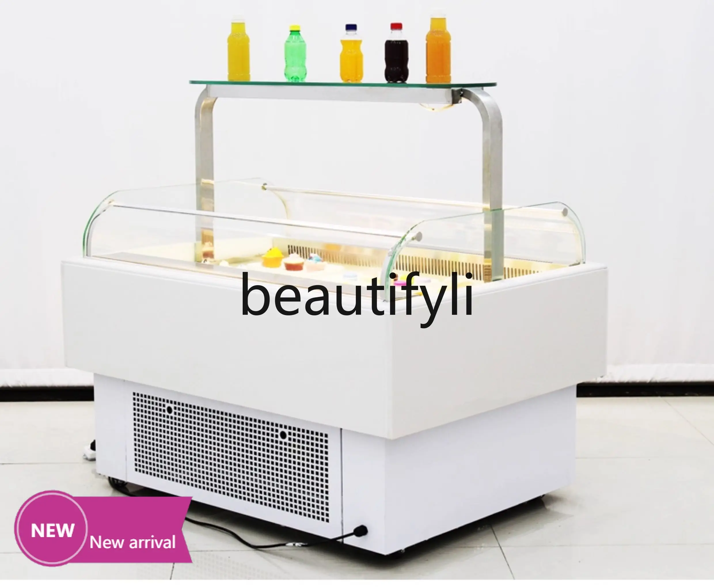 

Open fruit fishing and preservation display cabinet, bakery beverage, dessert refrigeratorX