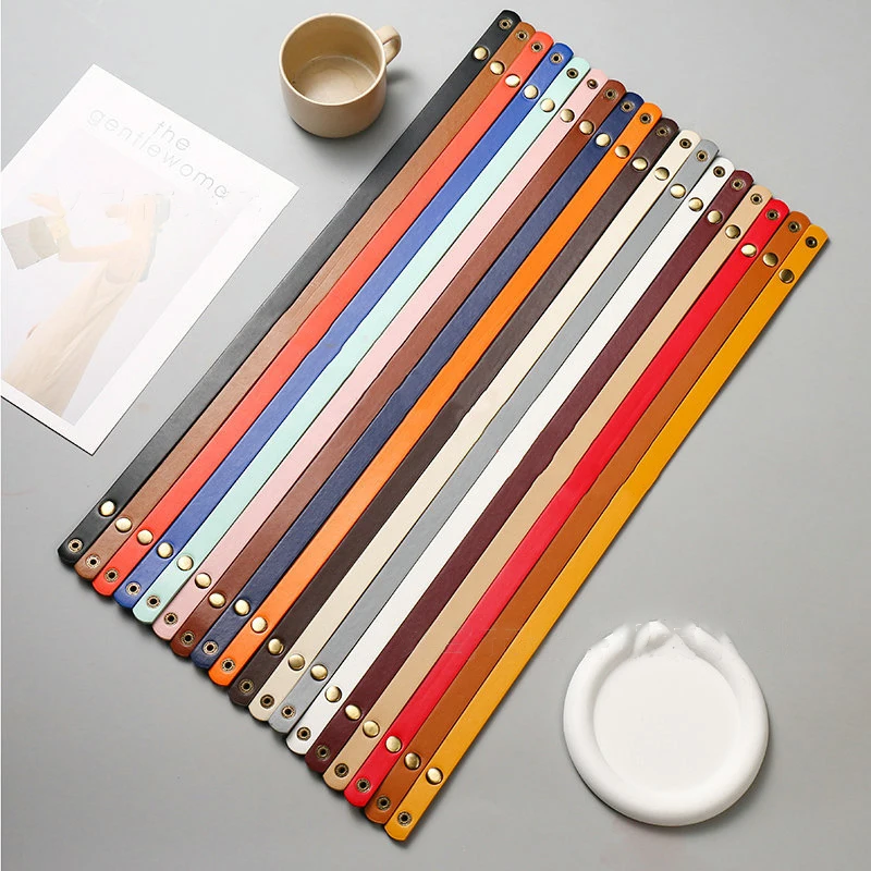 1.8x60 Non-pressure Line Antique Sweep Buckle Leather Strap Strap Accessories Leather Strap Manual Buckle Strap 25g