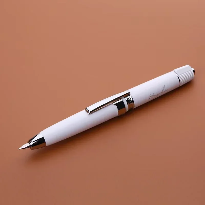 

Smooth MAJOHN A3 Creative Press And Rotate Resin Fountain Pen Acrylic Resin Pen Body 0.4mm Ink Pen Converter For Writing Gift