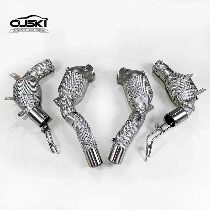 

Подходит для Mercedes Benz SL63 4.0T 2022-2024 годов, выхлопная труба из нержавеющей стали, высокопроизводительные выхлопные компоненты