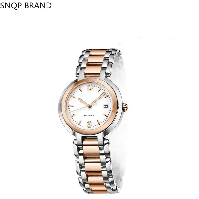 Luxury New Quartz Womens Watch Ladies Rose Gold White Reloj Hombre