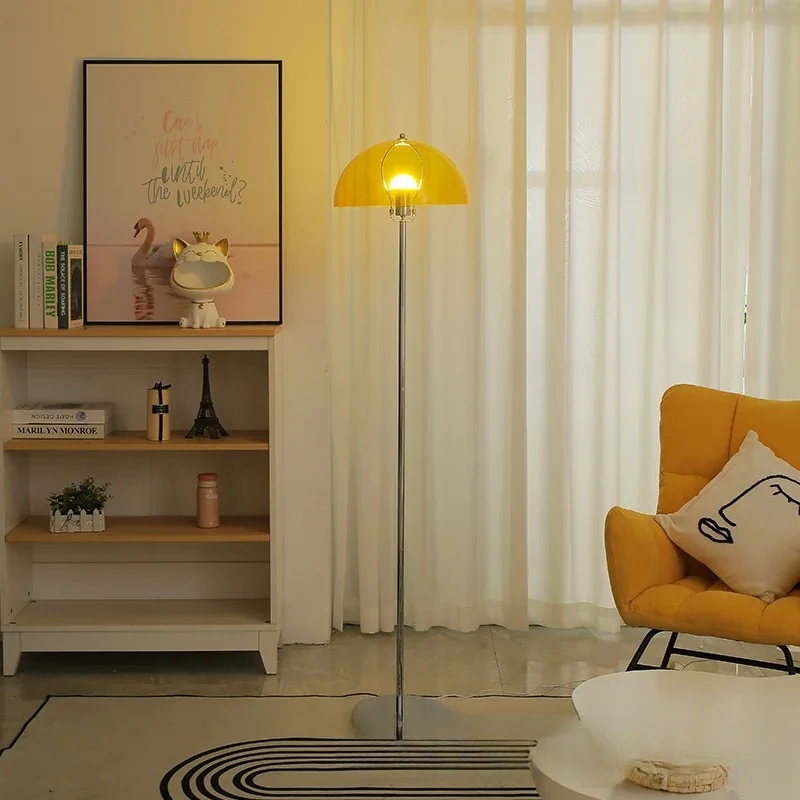 

Mediaeval Ins Decoration Advanced Sense Bedroom Living Room Sofa Corner Acrylic Transparent Floor Lamp