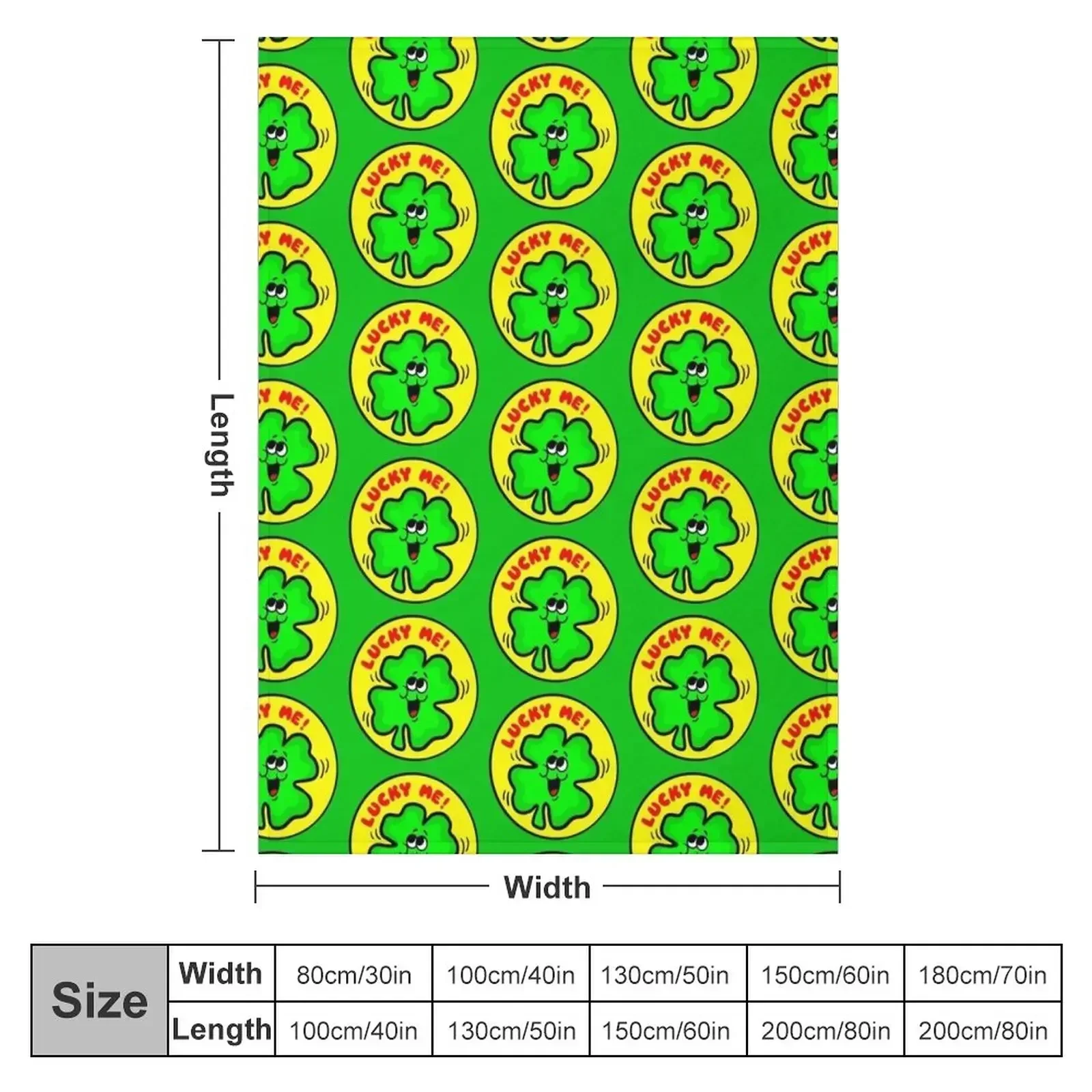 LUCKY Four leaf clover Cartoon Throw Blanket Beautifuls Decorative Sofas Thins Sofa Blankets