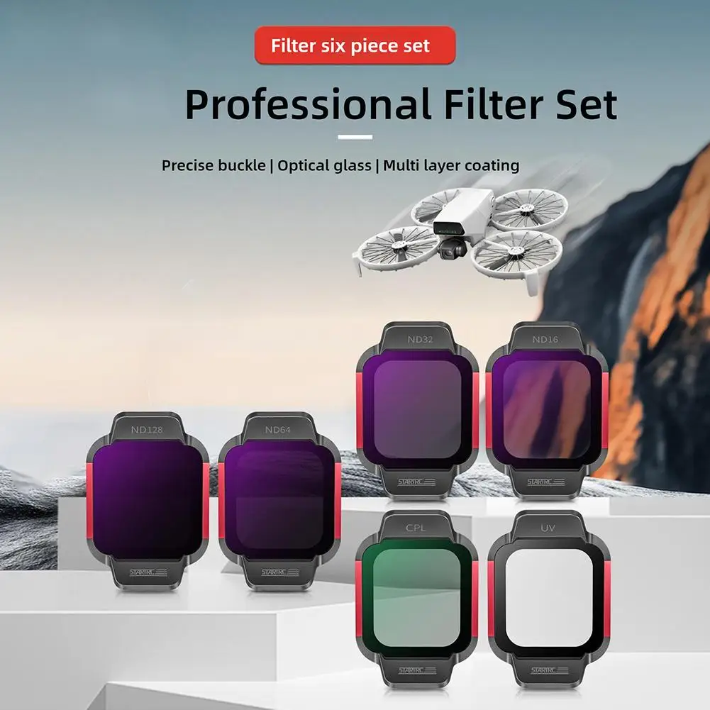  for dji FLIP Filter Multi-layer Coating Waterproof Six-piece Filter Multi-coated ND/16/32/64/128 UV CPL Mirror Drone Filter Set