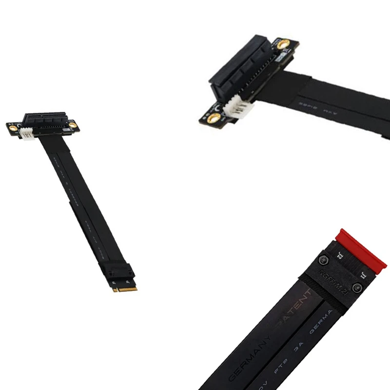 

Pcie X4 3.0 Extension Cable M.2 M Key To PCI Express 4X 2230/42/60/80 Riser Card Gen3.0 Extender Line Cord