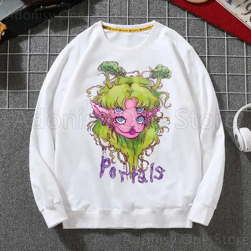 Melanie Martinez Portal Fashion Men's Hoodies Spring Autumn Male Casual Hoodies Sweatshirts Men's White Color Sweatshirt Tops