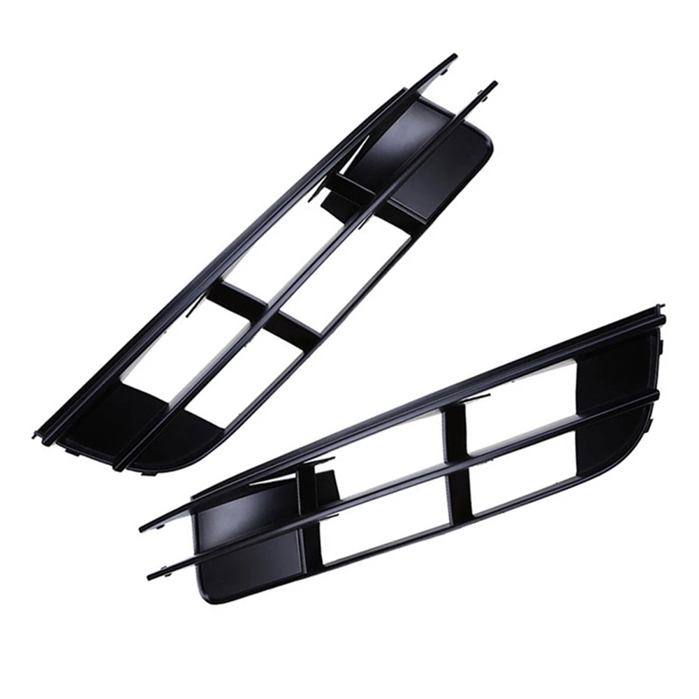 Car Left Fog Light Grille Car Front Lower Bumper Cover Grille Plastic Black for -Audi Q7 2007 2008 2009