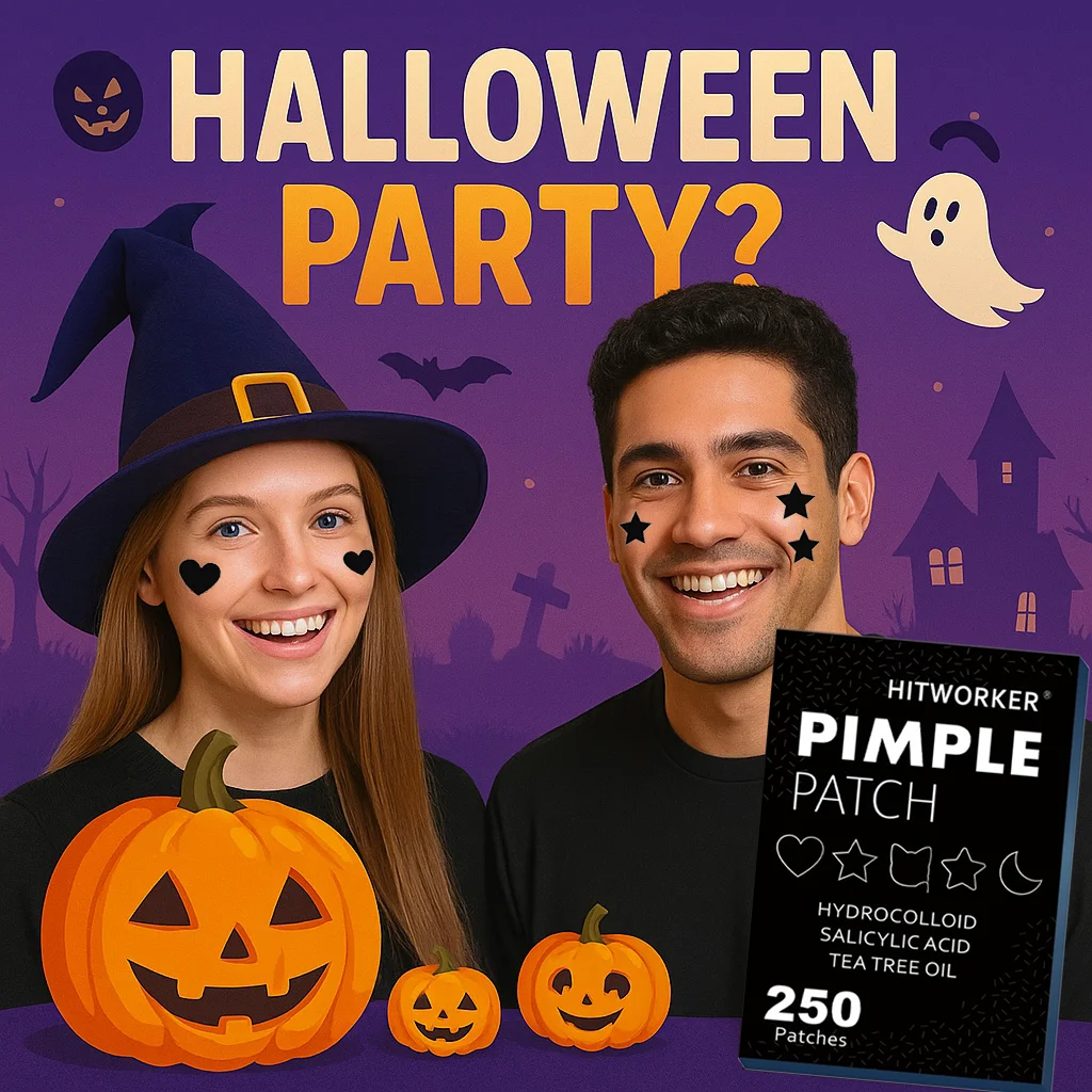 رقع حب الشباب هيدروجيل، 250 قطعة في كل صندوق، رقع حب الشباب للتنظيف العميق، تغطية البثور بشكل فعال، مناسبة لكل من الرجال