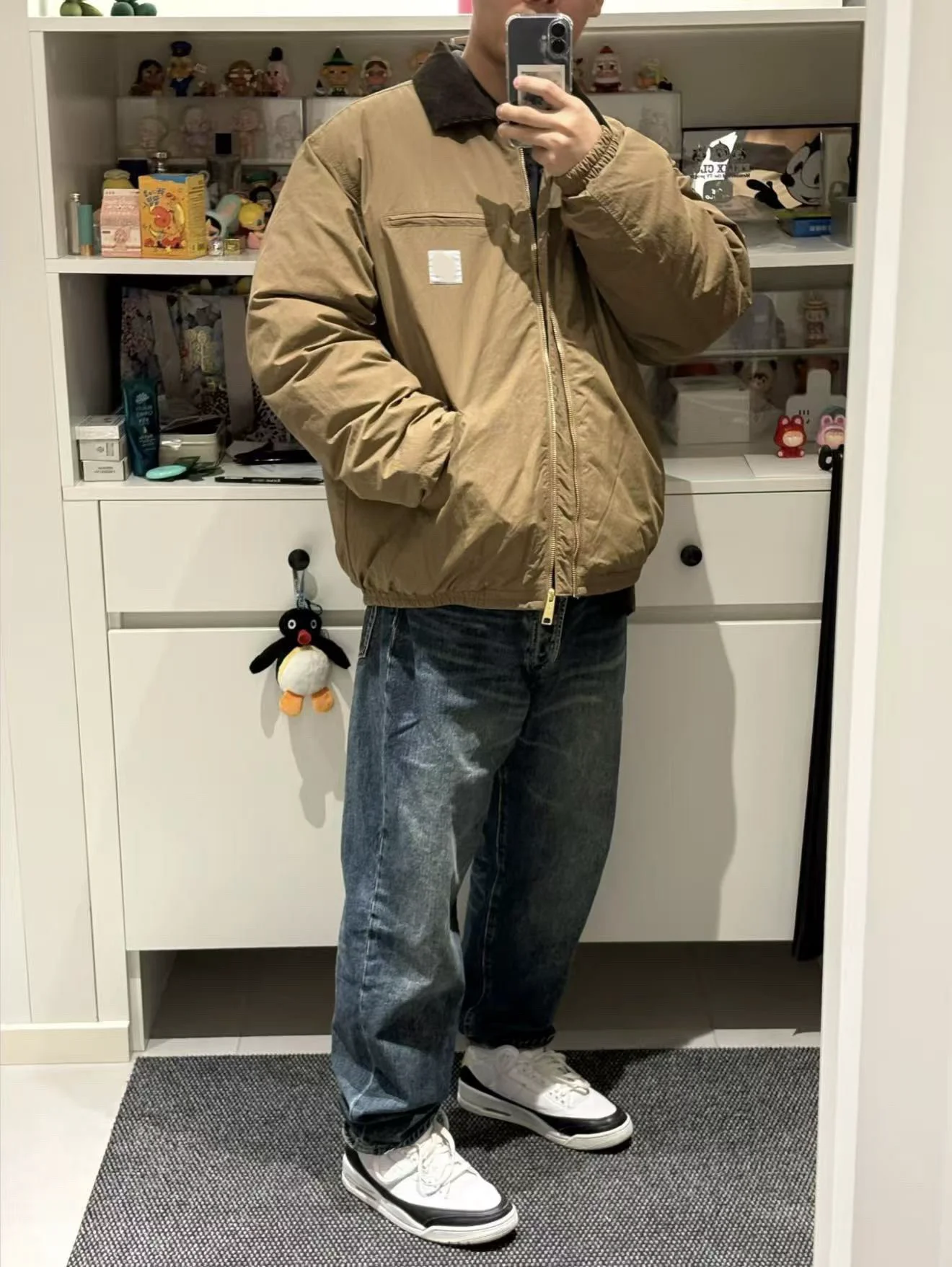 ملابس عمل للأزواج من ديترويت أسفل Jaet Thi نسيج النايلون Ci كاجوال Sle تصميم ريترو معطف شتوي عالي الشارع Faion