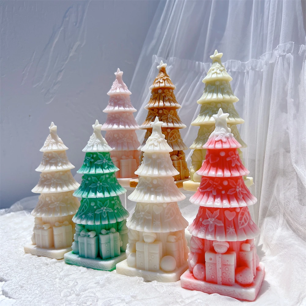 

Christmas Tree Silicone Mold Tree Candle Mold to Making Scented Gifts Festive Home Decor Holiday Table Decor Winter Decorations
