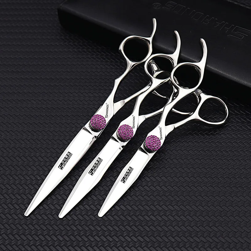 5.5/6/6.5 Inch JP440C Steel Barber Scissors Professional Cutting Thinning Shears for Hairdressing Shop