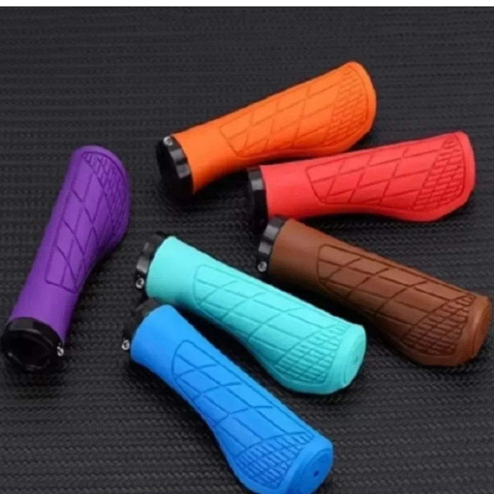 Guidão de borracha com travamento para bicicletas de montanha، plastico rigido، antiderrapante e àdah de choque، acessorias d