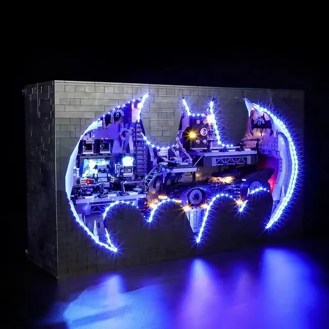 Mit Licht MOC 76252 Display Shadow Box 3981 Stück klassisches Modellbausatz Blöcke Ziegel Spielzeug für Kinder Jungen Geburtstagsgeschenke