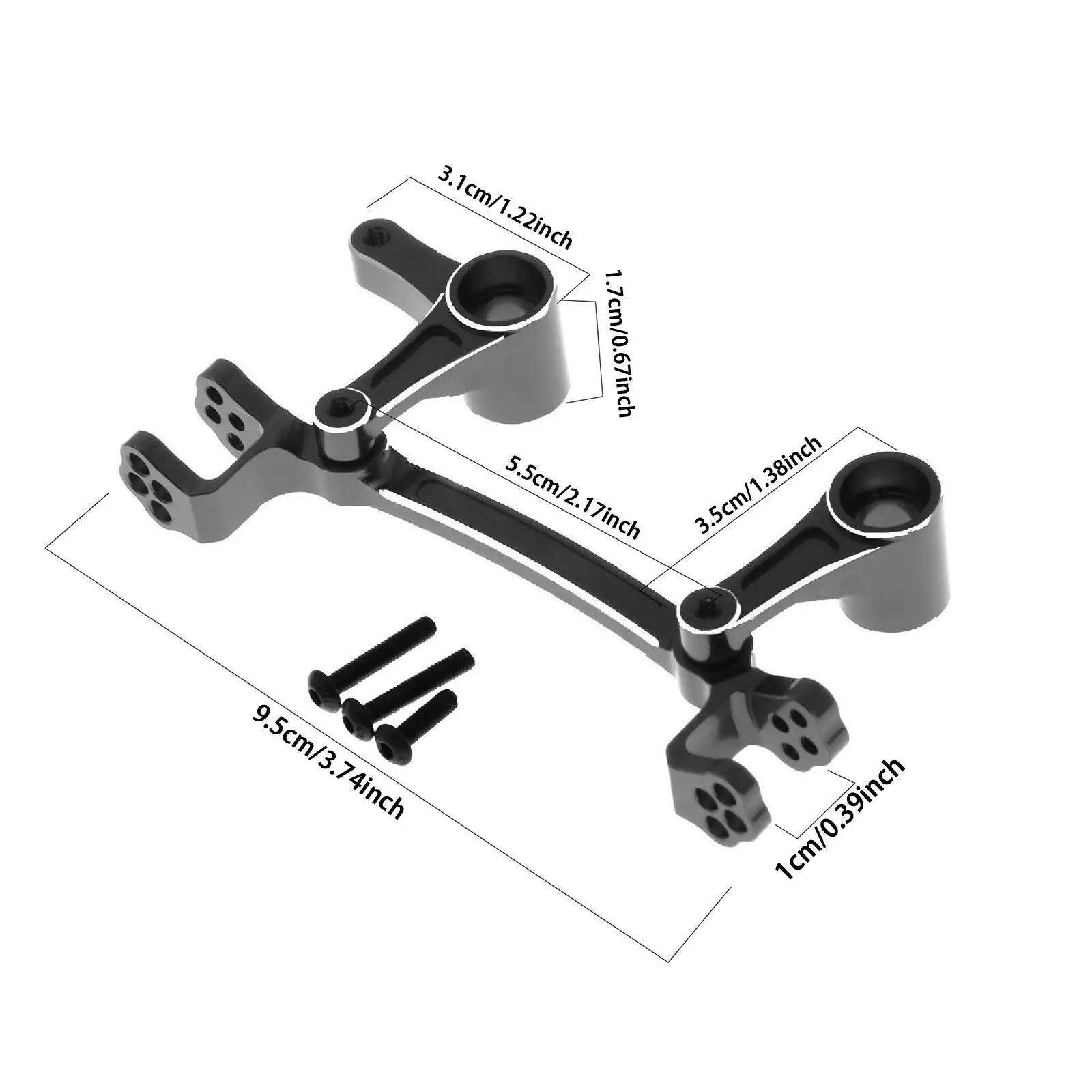 Steering Group Assembly Grab Bar Tail Armrest Seat Side Hand Rail Motorcycle Aluminum Alloy RC Car Model Car Accessories Parts