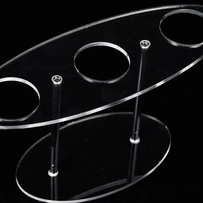 Waffle Cone Holder Stand Acrylic Ice Cream Rack With 3 Holes Clear Waffle Cone Holder Sushi Hand Roll Stand Cone Holder Stand