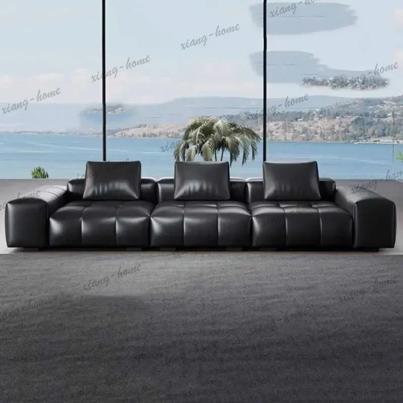 Luxury 3 Seater Living Room Sofas Aesthetic Black Floor Lazy Lounge Office Couch Recliner Loveseat