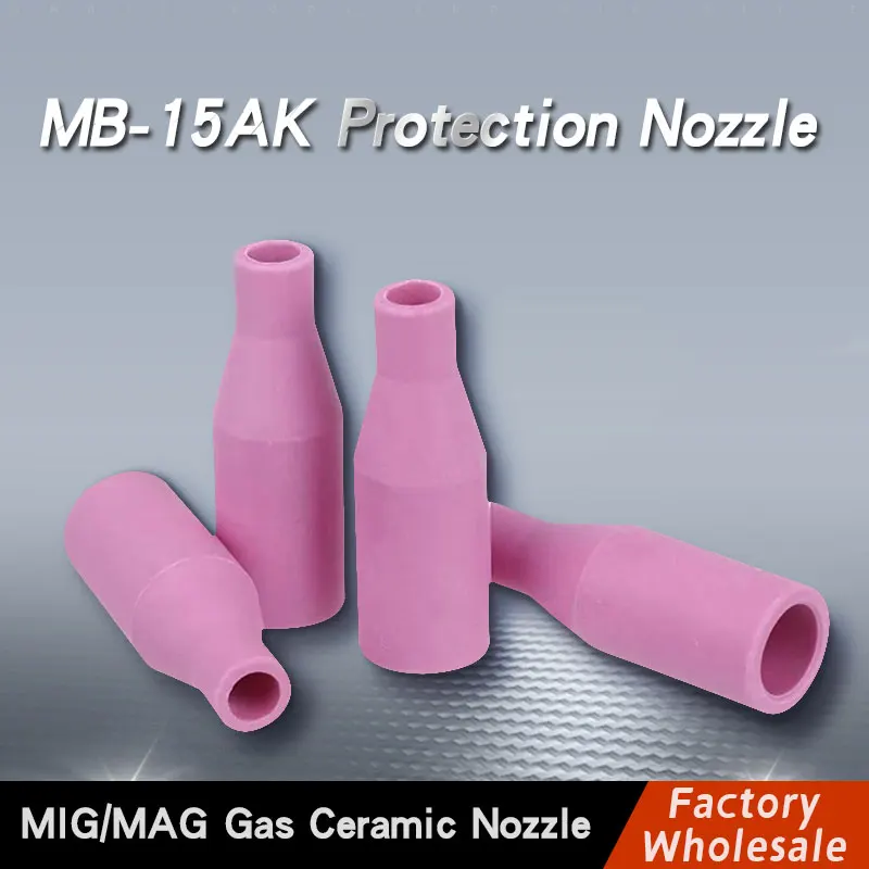 MB15AK Protection Nozzle MB-15AK 14AK MIG/MAG Gas Ceramic Nozzle Euro Style Welding Gun Shield Cup for Welding Torch 2/5/10PCS