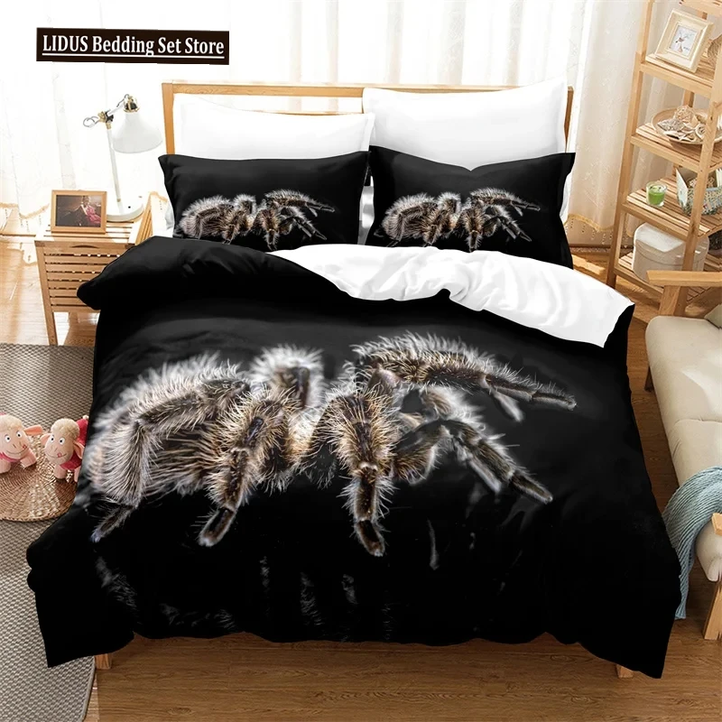 

Spider And Animals Bedding Set Microfiber 3D Print Duvet Cover Queen King Size Fashion Design Comforter Cover With Pillowcases