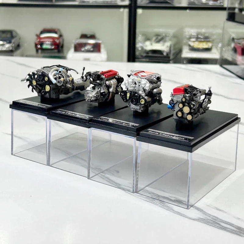Mh 2024 han exposição edição limitada 1/18 escala motor modelo acabado r35/34/ek9/fl5 motor acabado simulação presente brinquedos