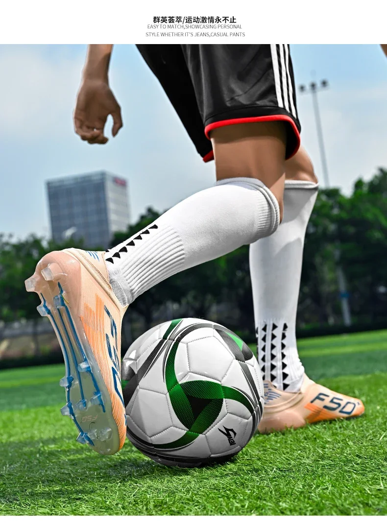 Neue ultraleichte Fußballschuhe für Herren, hochwertige, stark nachgefragte, professionelle Unisex-Fußballschuhe für Damen, TF/FG-Fußballstiefel, Futsal-Sneaker – Detail 5