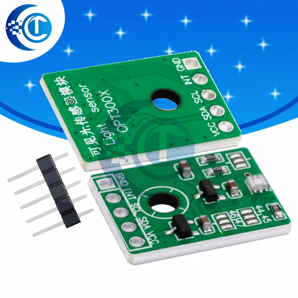 OPT3001 High-Precision Illuminance Sensor – 1.6V to 3.6V Low Power Module for Arduino
