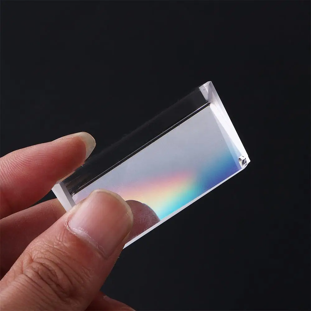 Crystal Glass Triangular Prism Photographi Glass Reflecting Triangular Color Prism Physics Stem Science Toys Rainbow Prisma