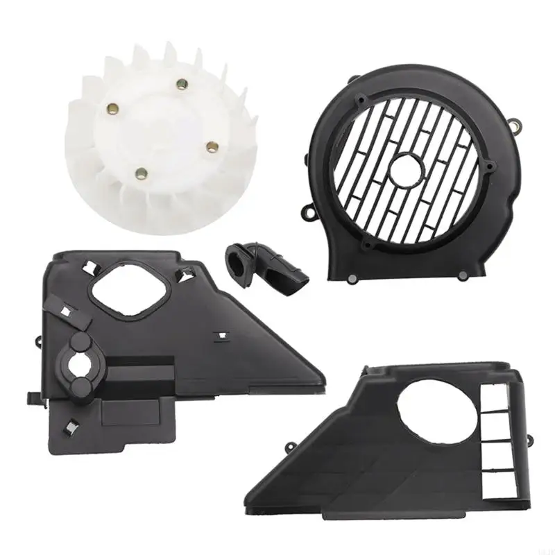 U1JF Air Cooling Shroud Set with Fan Cover for GY6 150cc ATV Go Kart Scooter Engine