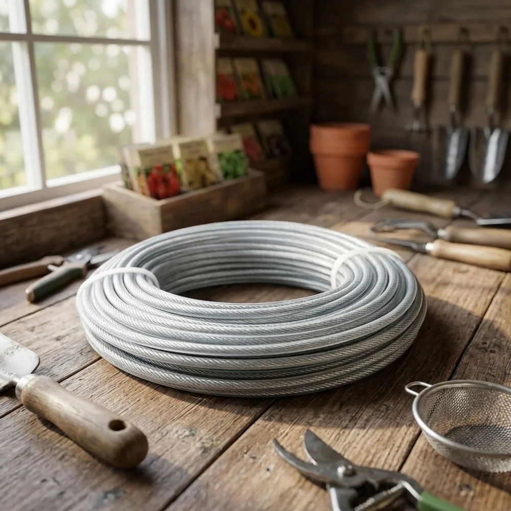 0.095 inch Metal Core Trimmer Line 15 Meter Total Length for Robust Operation on Black and String Trimmer Units