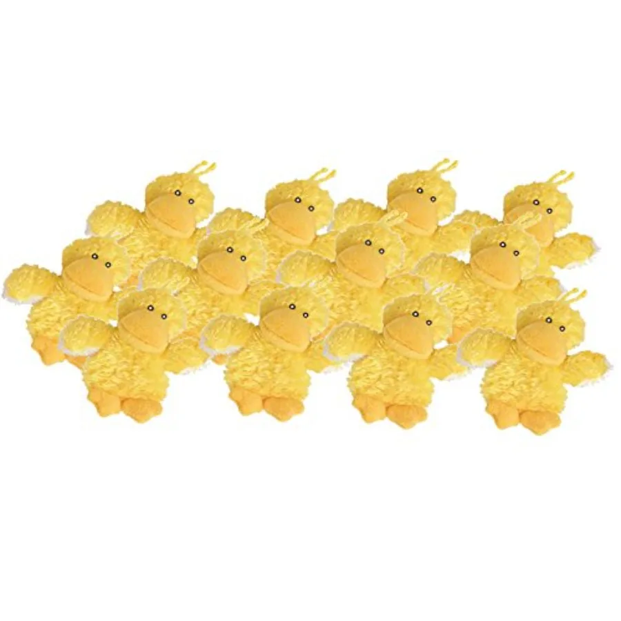 

Плюшевая игрушка-утка для собак, размер X-Small - 4,5 дюйма - упаковка из 12 штук